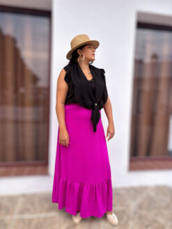 Alternative view of Falda Rociera Fucsia