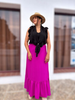 Falda Rociera Fucsia