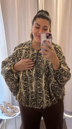 Bomber murcielago print